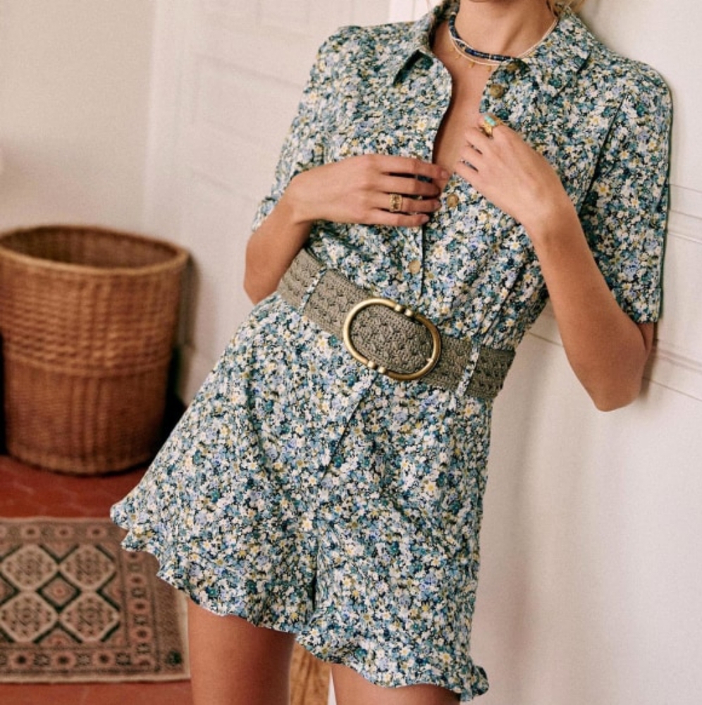 Sezane Elisa Floral Romper